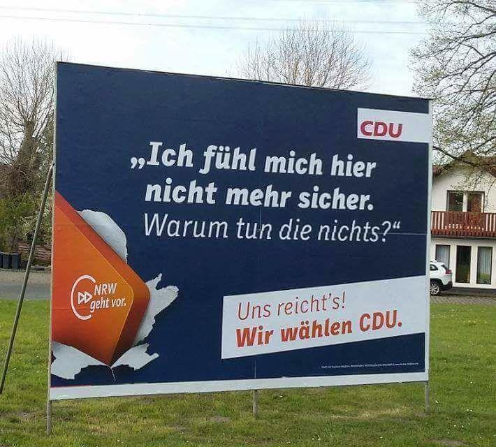 Ein Wahlplakat der CDU Stevinho.de Ein Blog!